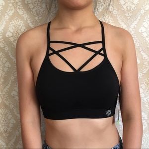 strappy sports bra